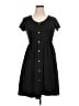 Ouges Solid Black Casual Dress Size XL - photo 1