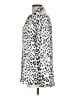 Hester & Orchard 100% Polyester Animal Print Silver Long Sleeve Blouse Size L - photo 5