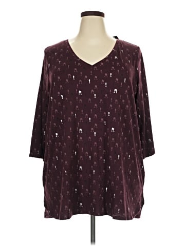 Lane Bryant 3/4 Sleeve T-Shirt (view 1)