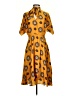 NISSA Print Yellow Casual Dress Size 2 - photo 1