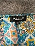Tolani 100% Silk Argyle Aztec Or Tribal Print Paisley Blue 3/4 Sleeve Silk Top Size M - photo 7