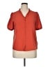CeCe Orange Short Sleeve Blouse Size XL - photo 1