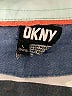 DKNY 100% Cotton Stripes Green Short Sleeve Button-Down Shirt Size 14 - photo 3