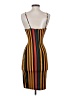 Popular Basics Stripes Orange Cocktail Dress Size S - photo 2