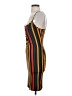 Popular Basics Stripes Orange Cocktail Dress Size S - photo 5