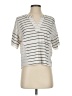BKE Stripes Silver Short Sleeve T-Shirt Size XS - photo 1