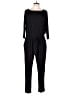 Nina Leonard Solid Black Jumpsuit Size L - photo 1