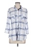 Eden & Olivia 100% Polyester Plaid Blue 3/4 Sleeve Blouse Size M - photo 1