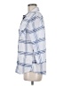 Eden & Olivia 100% Polyester Plaid Blue 3/4 Sleeve Blouse Size M - photo 5