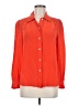 J.Crew 100% Silk Orange Long Sleeve Silk Top Size 6 (petite) - photo 1