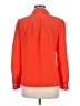 J.Crew 100% Silk Orange Long Sleeve Silk Top Size 6 (petite) - photo 2