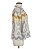Lafayette 148 New York 100% Linen Chevron-herringbone Gray Jacket Size M - photo 4