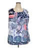 Charter Club Blue Sleeveless Blouse Size 3X - photo 1