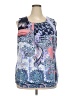 Charter Club Blue Sleeveless Blouse Size 3X - photo 1