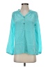 Lilly Pulitzer Teal Long Sleeve Blouse Size XS - photo 1