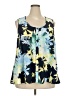 Style&Co 100% Polyester Blue Sleeveless Blouse Size 3X - photo 1