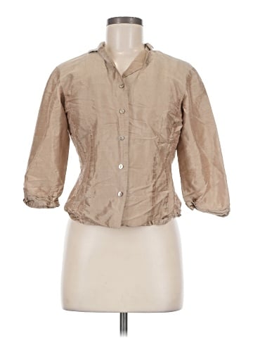 Ann Taylor 3/4 Sleeve Button-Down Shirt (view 1)