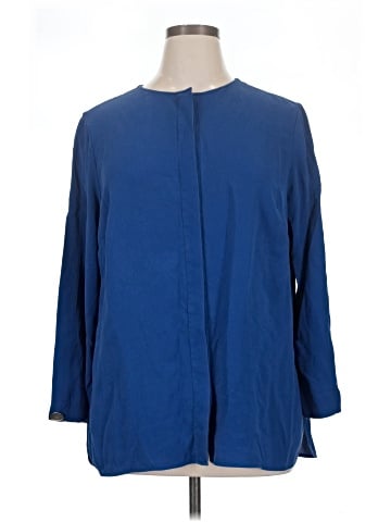 Lafayette 148 New York 3/4 Sleeve Silk Top (view 1)