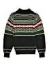Peek... 100% Cotton Argyle Black Pullover Sweater Size 12 - photo 2