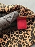 212 Collection 100% Polyester Animal Print Brown Short Sleeve Blouse Size L - photo 8