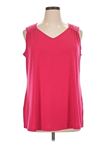 Susan Graver Sleeveless T-Shirt (view 1)