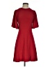 Sandro Solid Burgundy Casual Dress Size XS (estimated) - photo 1