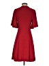 Sandro Solid Burgundy Casual Dress Size XS (estimated) - photo 2