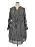 Apt. 9 100% Polyester Stripes Black Casual Dress Size 18 - photo 1
