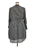 Apt. 9 100% Polyester Stripes Black Casual Dress Size 18 - photo 2