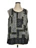Alfani 100% Polyester Gray Sleeveless Blouse Size XL - photo 1