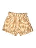 Tyche 100% Polyester Stripes Gold Shorts Size L - photo 1
