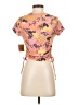 One Step Up Floral Pink Short Sleeve T-Shirt Size S - photo 2