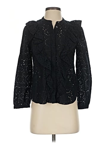 Madewell Eyelet Ruffle-Front Blouse (view 1)