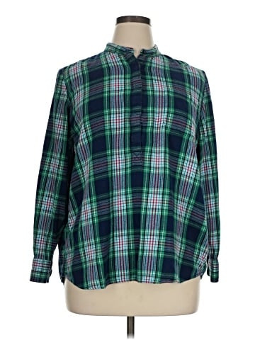 Lands' End Long Sleeve Button-Down Shirt (view 1)