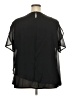 Nina Leonard 100% Polyester Black Short Sleeve Blouse Size 3X - photo 2