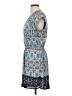 DR2 100% Polyester Paisley Blue Casual Dress Size S - photo 5