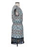 DR2 100% Polyester Paisley Blue Casual Dress Size S - photo 4