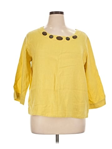 Hot Cotton 3/4 Sleeve Blouse (view 1)