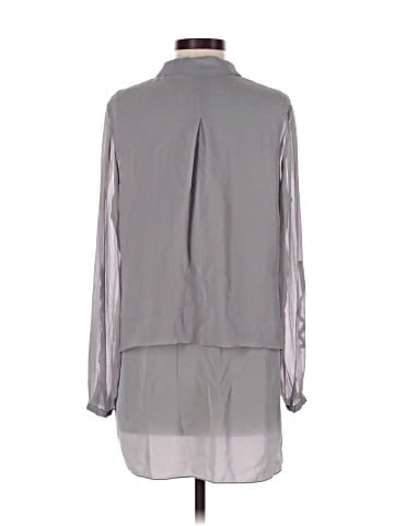 Elie Tahari Long Sleeve Silk Top (view 2)