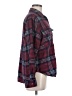 Justify Plaid Burgundy Long Sleeve Blouse Size M - photo 4