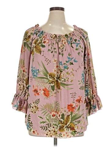 Violet & Claire 3/4 Sleeve Blouse (view 1)