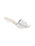 Stuart Weitzman Metallic Silver Sandals Size 6 1/2 - photo 1