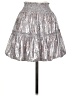 Free People 100% Polyester Metallic Silver Casual Skirt Size XS - photo 2