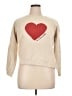 Sézane Hearts Tan Sweatshirt Size XL - photo 1
