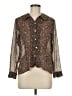 Assorted Brands Paisley Brown 3/4 Sleeve Blouse Size M (estimated) - photo 1