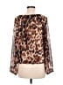 Calvin Klein Brown Long Sleeve Blouse Size M - photo 2