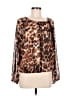 Calvin Klein Brown Long Sleeve Blouse Size M - photo 1
