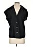 Vince. 100% Cotton Black Short Sleeve Blouse Size S - photo 1