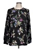 Ann Taylor LOFT 100% Polyester Black Long Sleeve Blouse Size L - photo 1