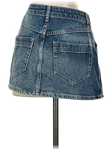 We the Free Denim Skirt (view 2)